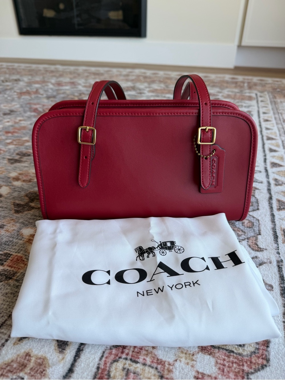 Coach Swing Zip Bag - Ruby/Red - Picture 7 of 7
